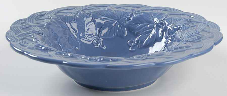 Country Blues 10" Individual Pasta Bowl by Fitz & Floyd-1