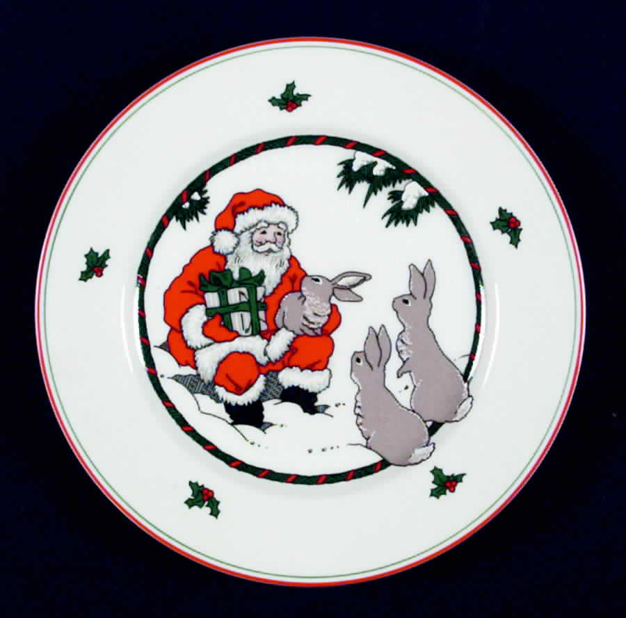 Santa's Friends Salad Plate by Fitz & Floyd-1