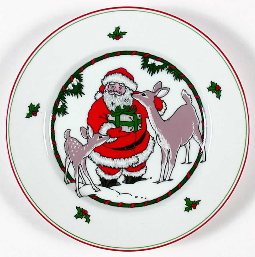 Santa's Friends Salad Plate by Fitz & Floyd-1