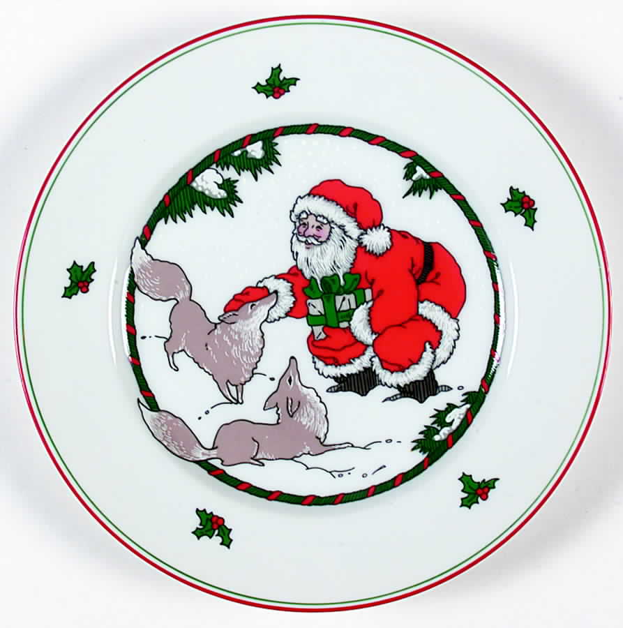Santa's Friends Salad Plate by Fitz & Floyd-1