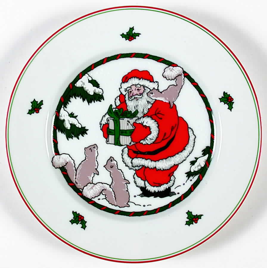 Santa's Friends Salad Plate by Fitz & Floyd-1