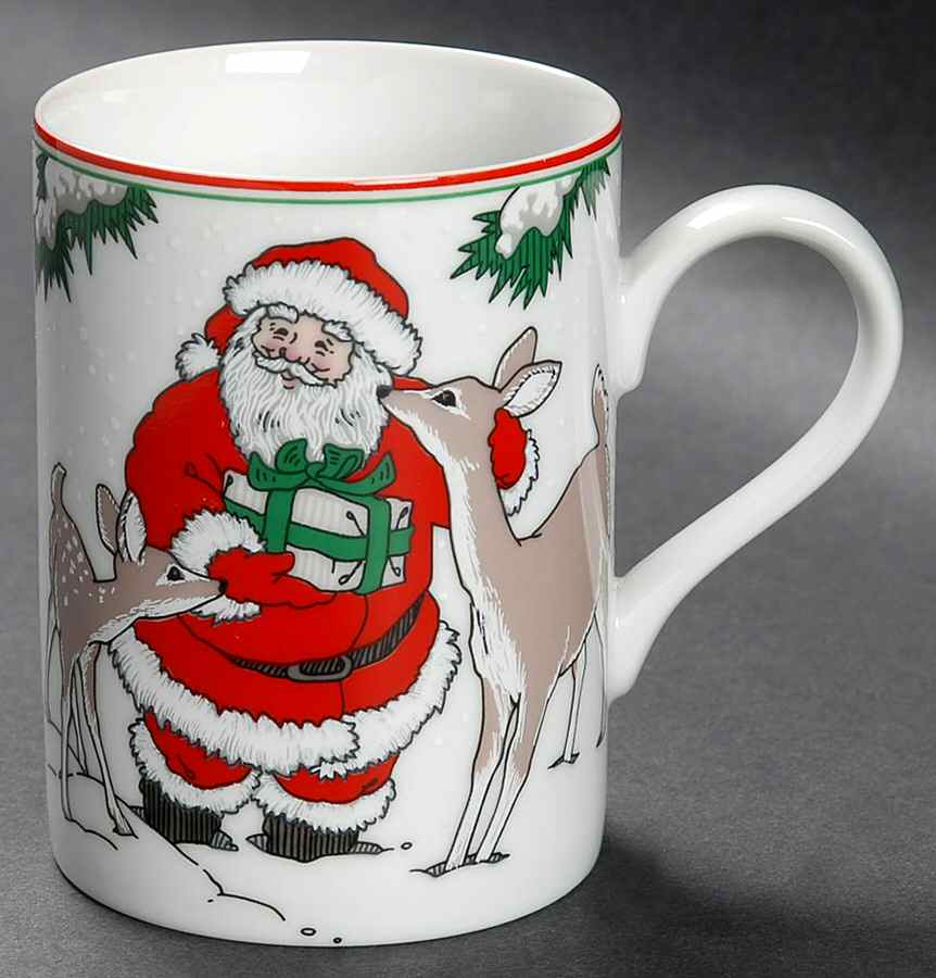 Santa's Friends Mug by Fitz & Floyd-1
