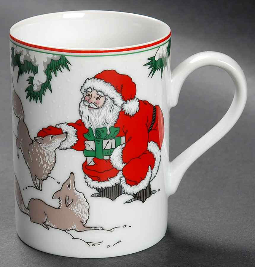 Santa's Friends Mug by Fitz & Floyd-1