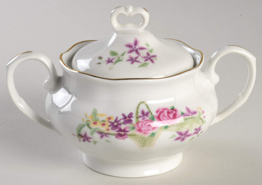 Sunrise Sugar Bowl & Lid by Favolina-Karolina-1