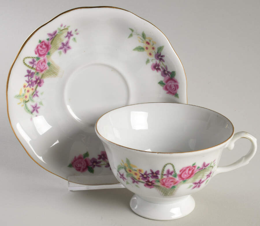 Sunrise Footed Cup & Saucer Set by Favolina-Karolina-1