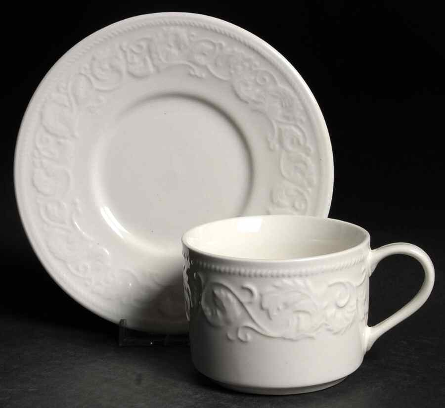 Alsace Flat Cup & Saucer Set by Farberware-1