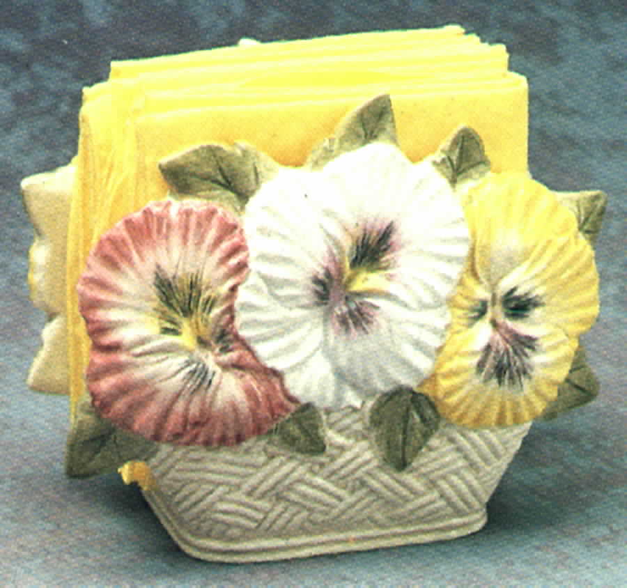 Pansy Parade Napkin Holder by Fitz & Floyd-1