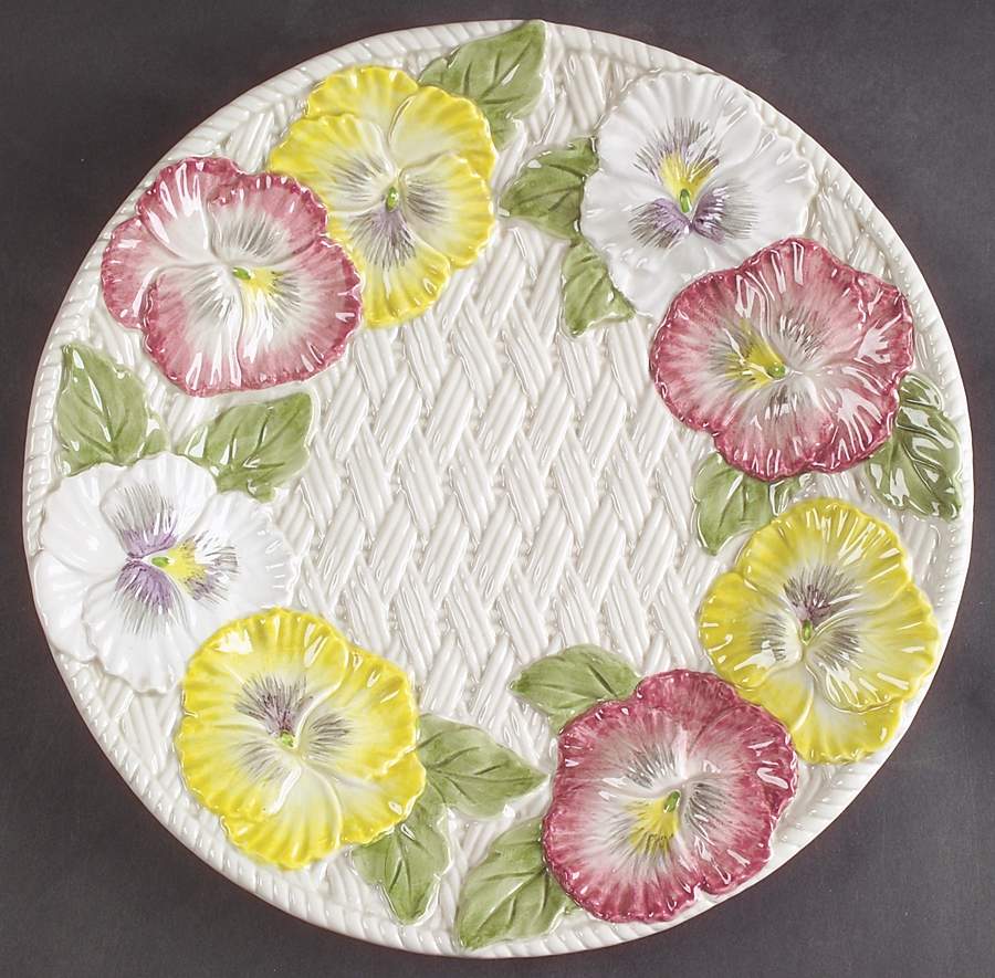 Pansy Parade Dinner Plate by Fitz & Floyd-1