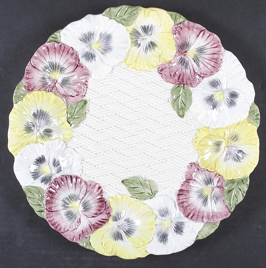 Pansy Parade Service Plate (Charger) by Fitz & Floyd-1