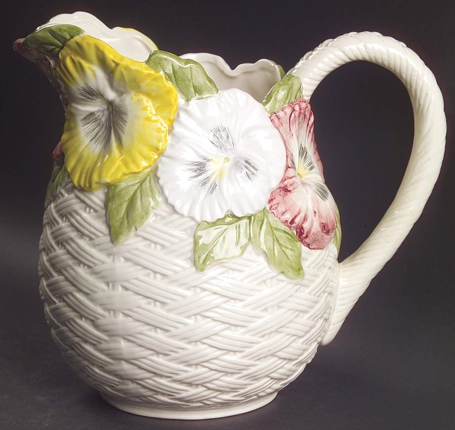Pansy Parade 96 Oz Pitcher by Fitz & Floyd-1
