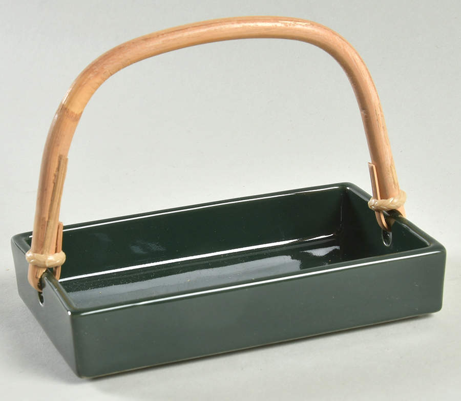 Total Color Spectrum Hunter Green Small Basket by Fitz & Floyd-1