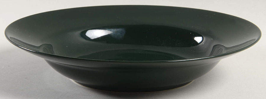 Total Color Spectrum Hunter Green Large Rim Soup Bowl by Fitz & Floyd-1