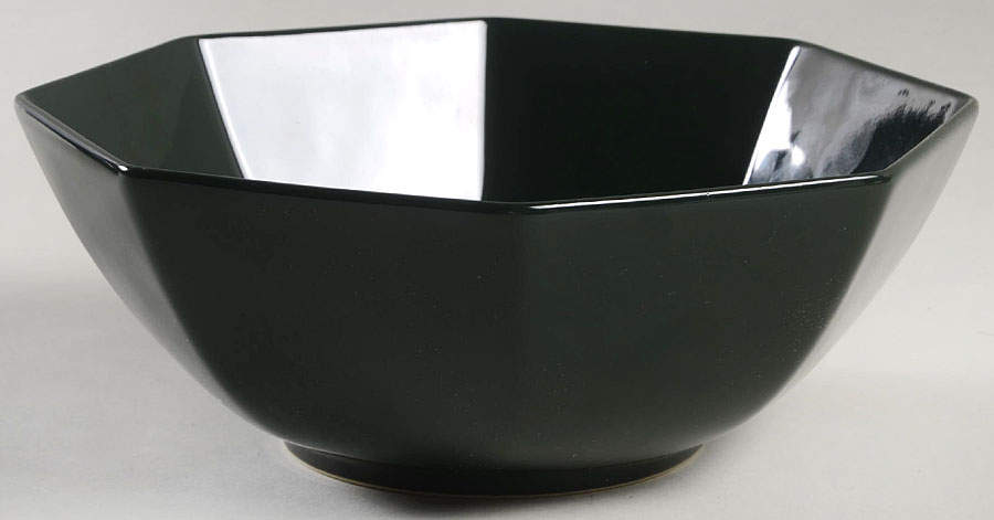 Total Color Spectrum Hunter Green 8" Octagonal Vegetable Bowl by Fitz and Floyd-1
