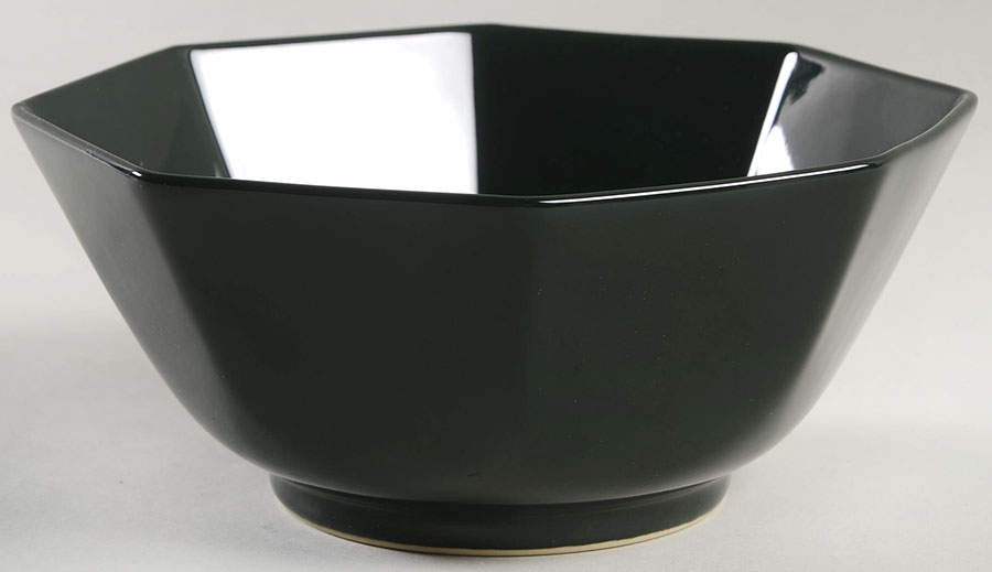 Total Color Spectrum Hunter Green 7" Octagonal Vegetable Bowl by Fitz and Floyd-1