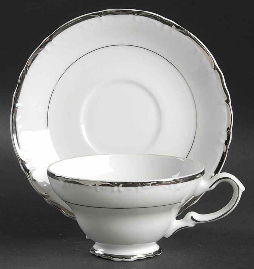 Empress Footed Cup & Saucer Set by Fashion Royale-1