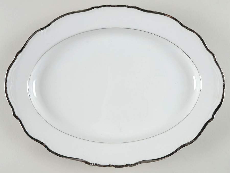 Empress 16" Oval Serving Platter by Fashion Royale-1