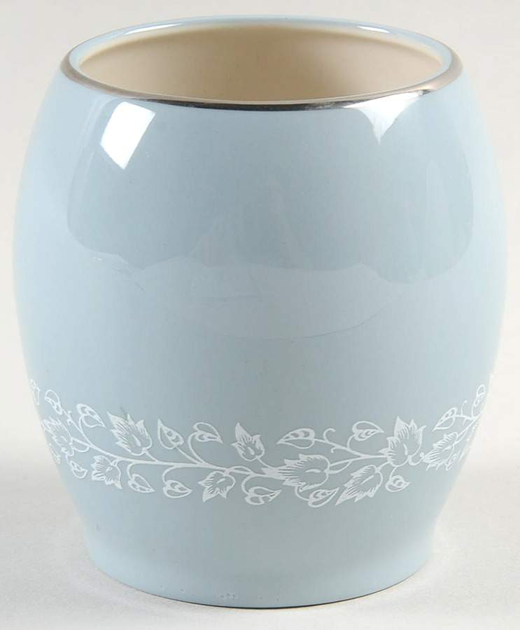 Brocade Strata Blue Sugar Bowl No Lid by Flintridge-1