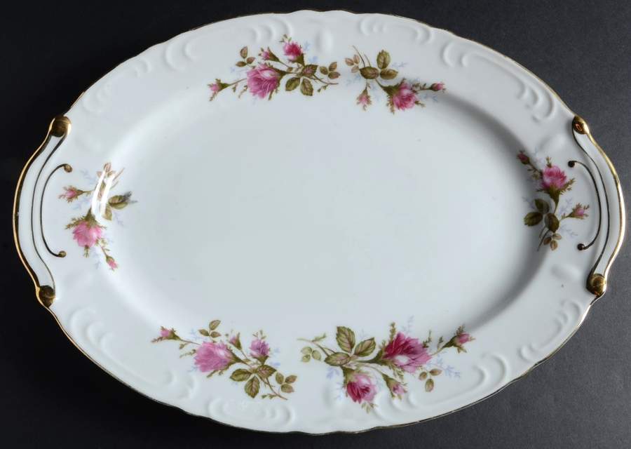 Royal Rose 14" Oval Serving Platter by Fine China of Japan-1