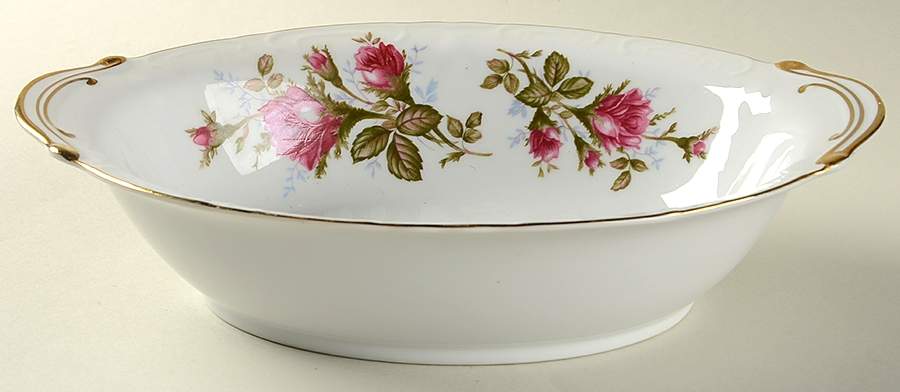 Royal Rose 10" Oval Vegetable Bowl by Fine China of Japan-1