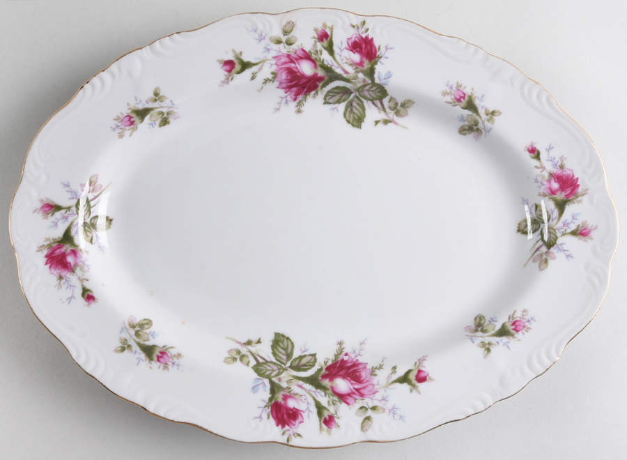 Royal Rose 12" Oval Serving Platter by Fine China of Japan-1