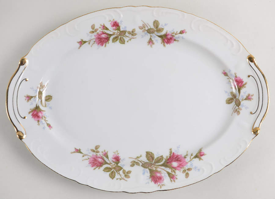Royal Rose 14" Oval Serving Platter by Fine China of Japan-1