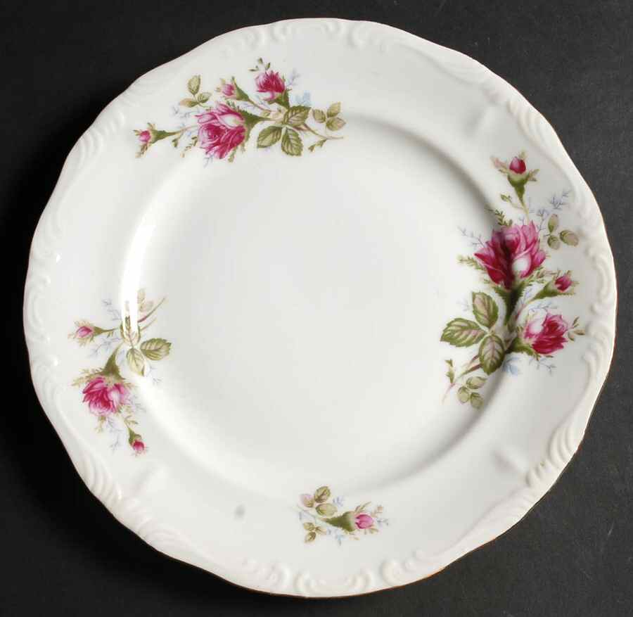 Royal Rose Luncheon Plate by Fine China of Japan-1