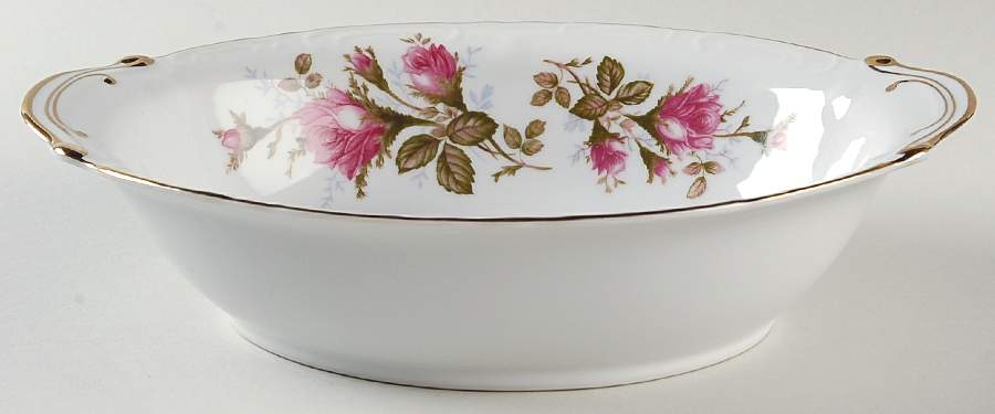 Royal Rose 10" Oval Vegetable Bowl by Fine China of Japan-1