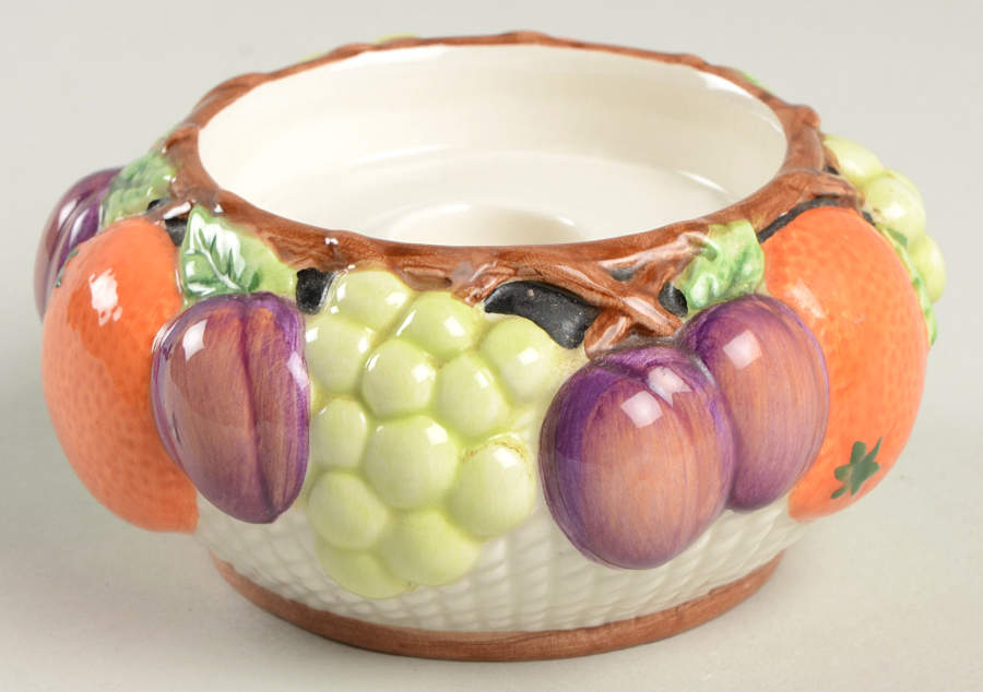 Mediterranean Fruit Single Light Candlestick by Fitz & Floyd-1