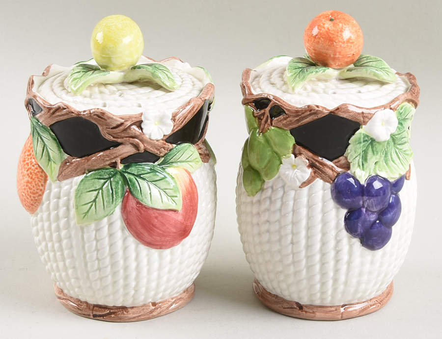 Mediterranean Fruit Salt & Pepper Set by Fitz & Floyd-1