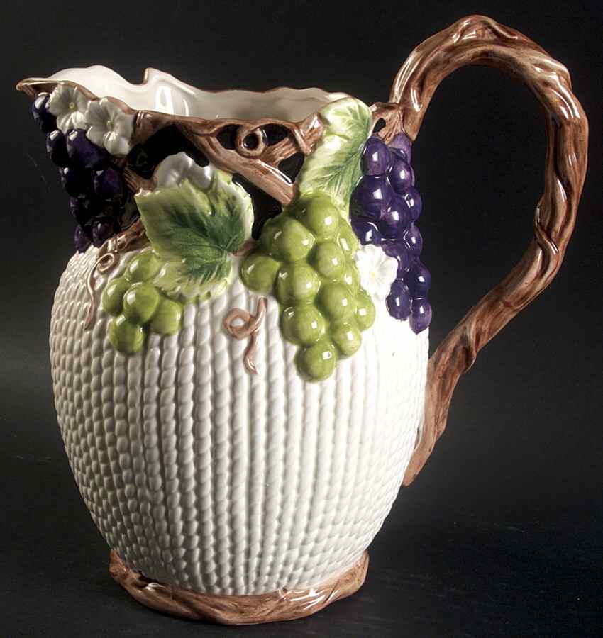 Mediterranean Fruit 72 Oz Pitcher by Fitz & Floyd-1