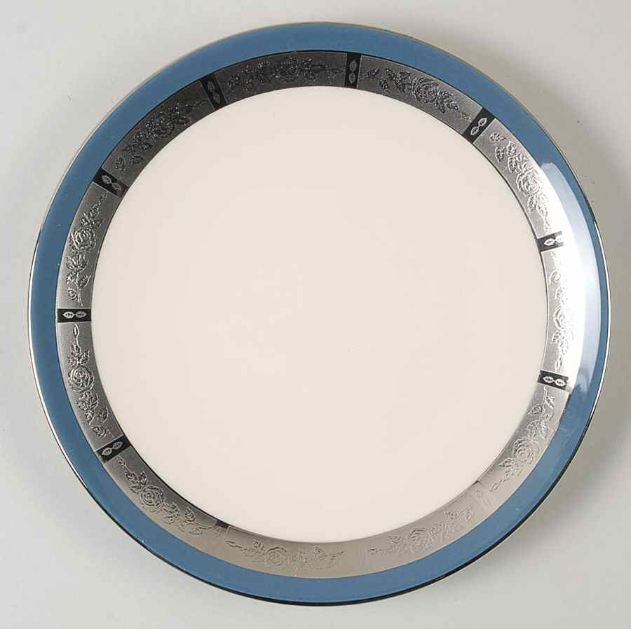 Rose Tapestry Mystic Blue (Coupe) Bread & Butter Plate by Flintridge-1
