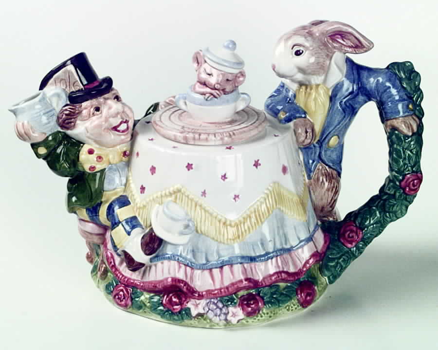 Wonderland Teapot & Lid by Fitz & Floyd-1