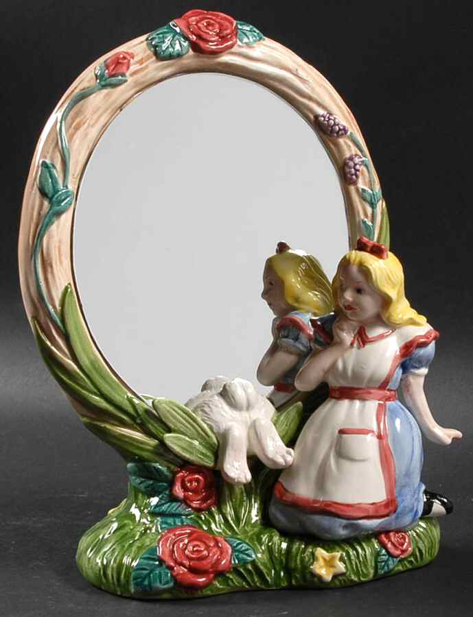 Wonderland Desk Mirror by Fitz & Floyd-1
