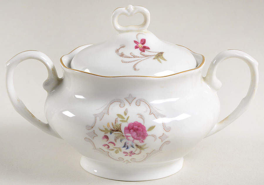 Summer Garden Sugar Bowl & Lid by Favolina-Karolina-1
