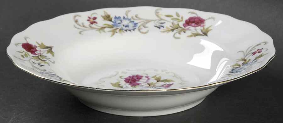 Summer Garden Rim Soup Bowl by Favolina-Karolina-1