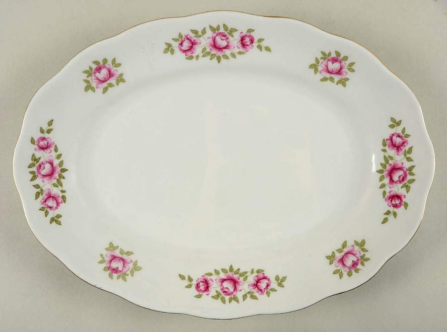 Avon Roses 13" Oval Serving Platter by Favolina-Karolina-1