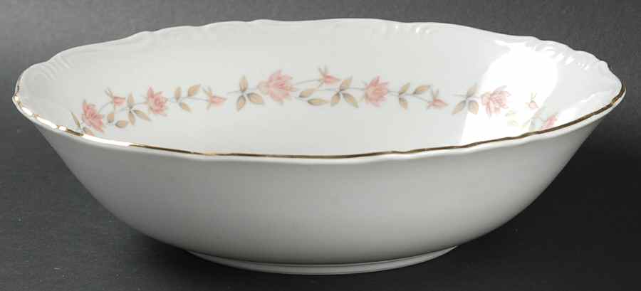 Eternal Rose 9" Round Vegetable Bowl by Fine China of Japan-1