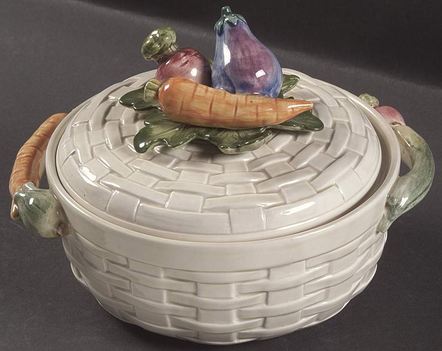 Kitchen Harvest 1 Qt Round Covered Casserole by Fitz and Floyd-1