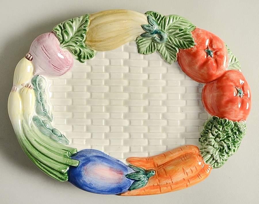 Kitchen Harvest Canape Plate by Fitz and Floyd-1