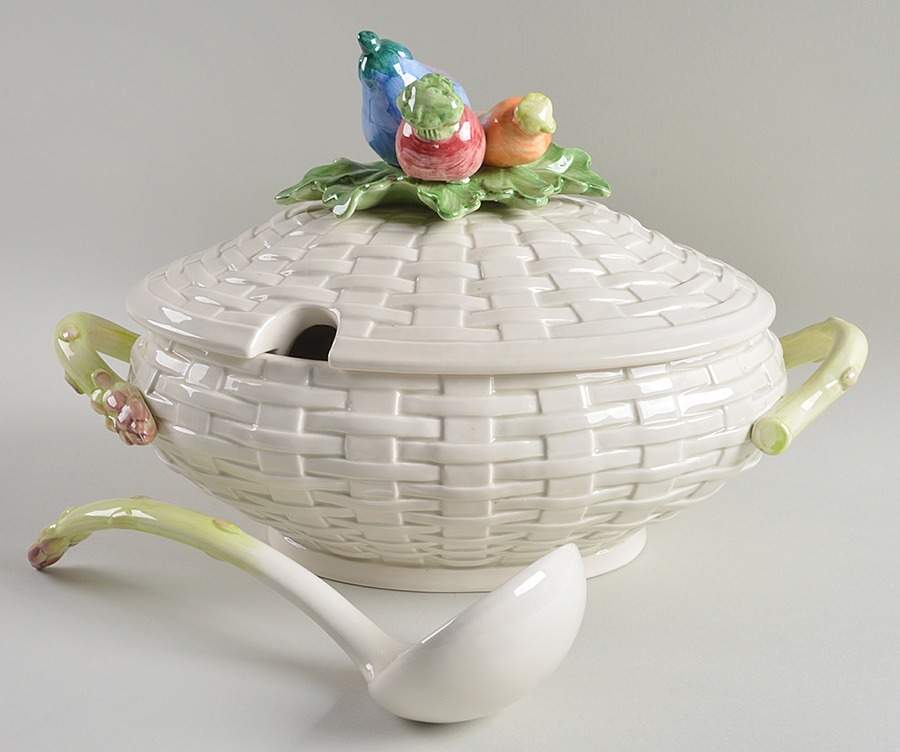Kitchen Harvest Tureen & Lid w/Ladle by Fitz and Floyd-1