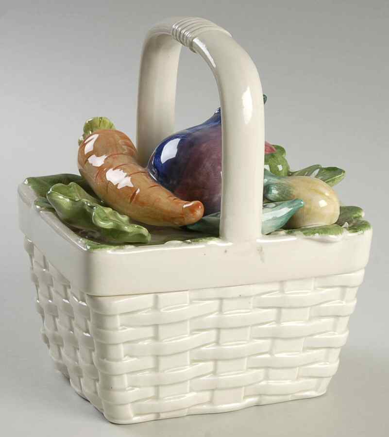 Kitchen Harvest Figural Box & Lid by Fitz and Floyd-1