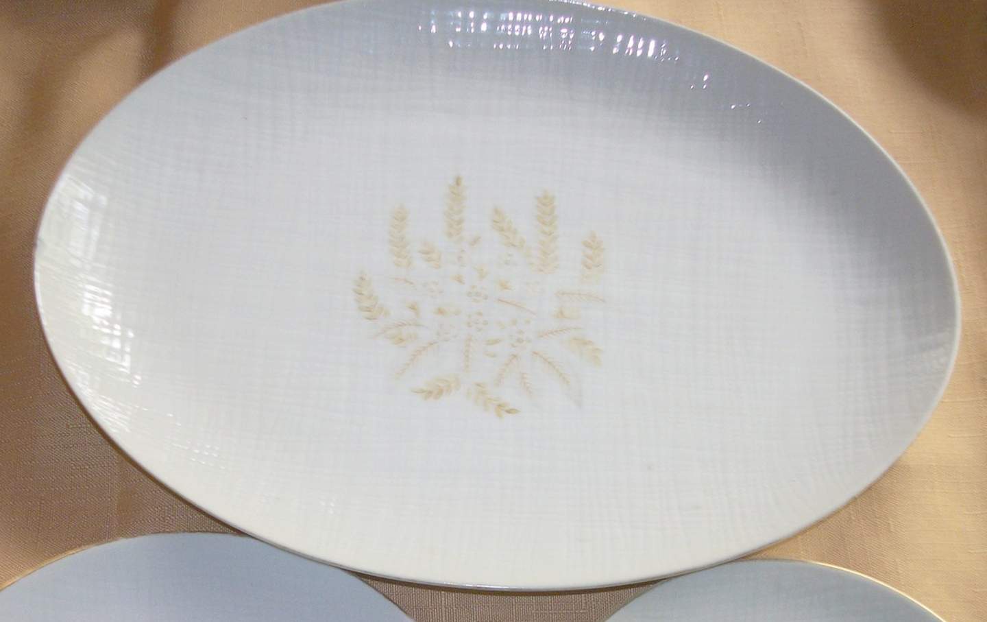 Forget Me Not 12" Oval Serving Platter by Fuji-1