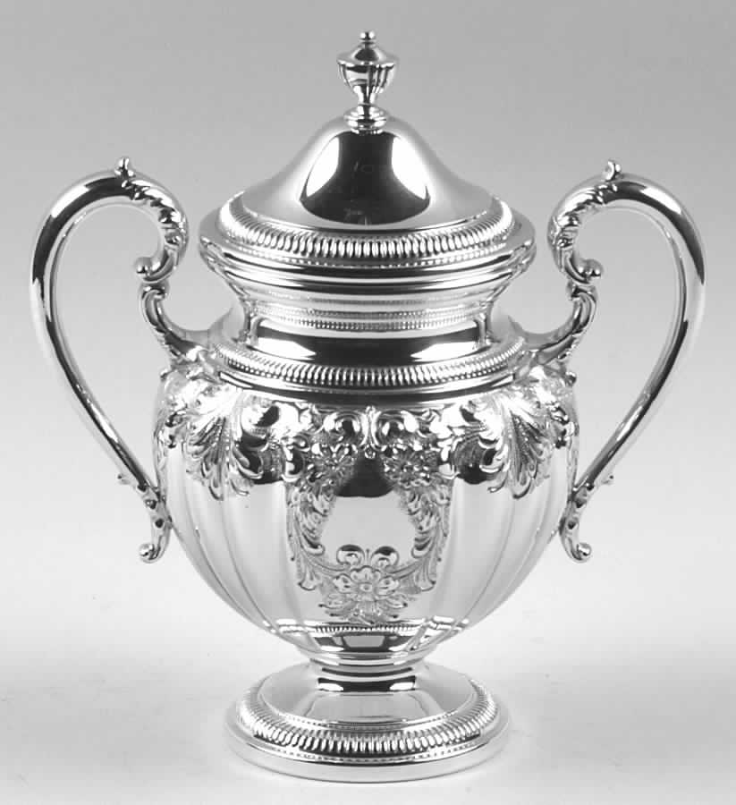 640 (Sterling, Hollowware) Sugar Bowl & Lid by Frank Whiting-1