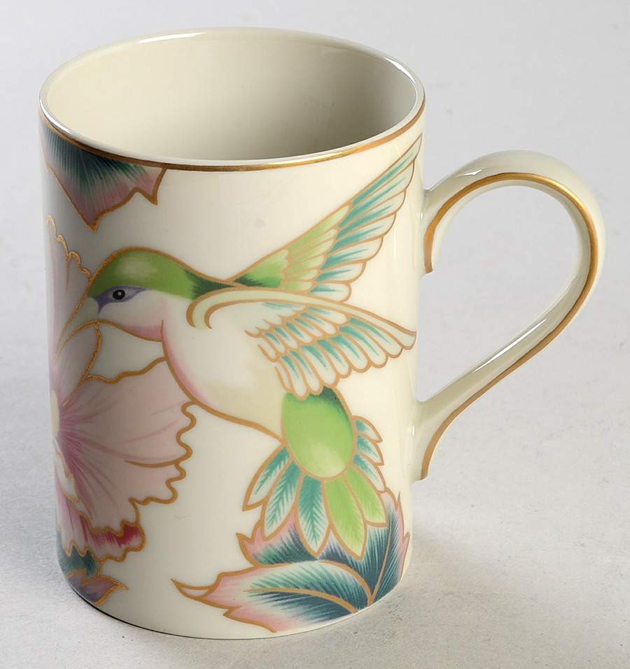Hummingbird White Mug by Fitz and Floyd-1