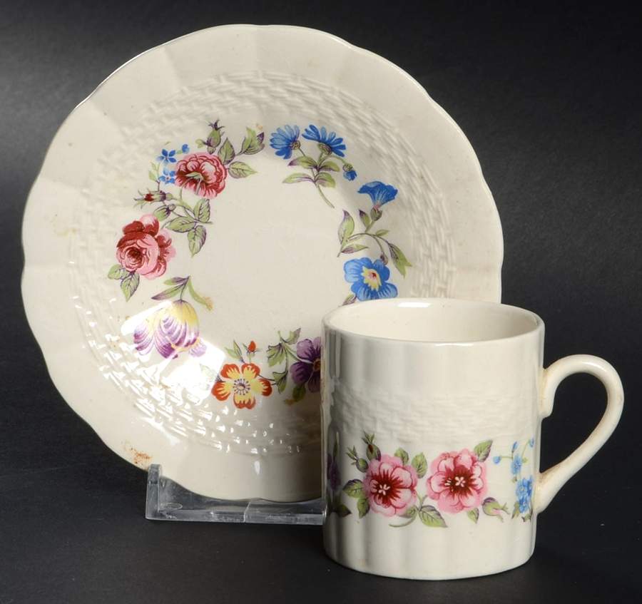 Creston Flat Demitasse Cup & Saucer Set by Fondeville-1