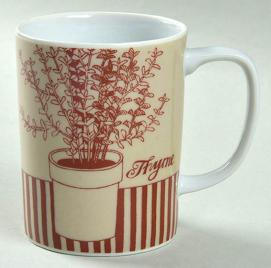 Herb Red Mug by Fitz & Floyd-1