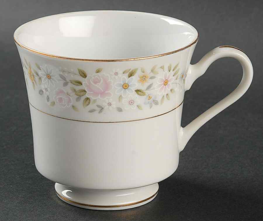 June (Gold Trim) Footed Cup by Fine China of Japan-1