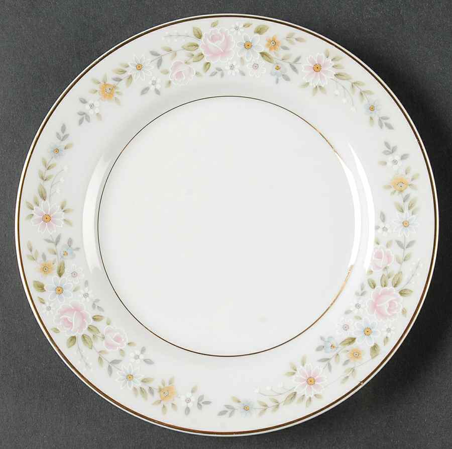 June (Gold Trim) Bread & Butter Plate by Fine China of Japan-1