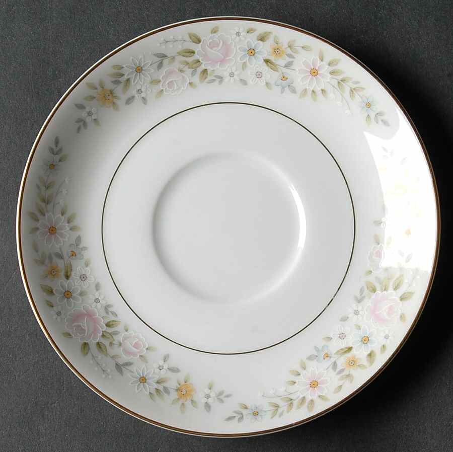 June (Gold Trim) Saucer by Fine China of Japan-1