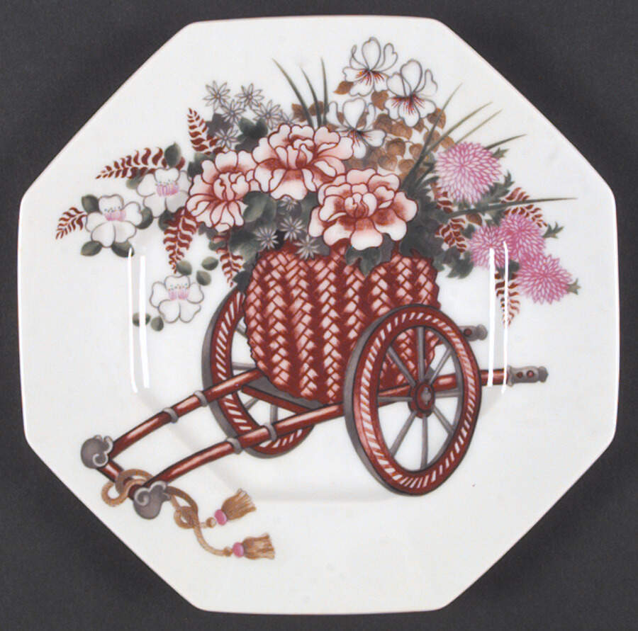 Flower Cart Salad Plate by Fitz & Floyd-1